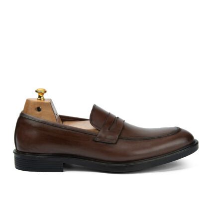 Marka Shoe College Loafer Shoes Brown