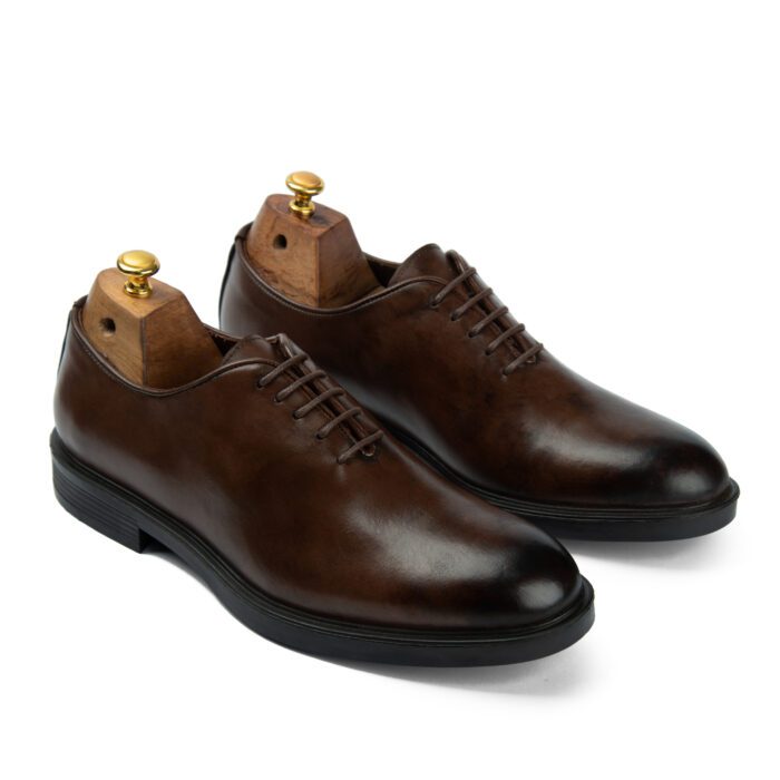 Marka Shoe Marka Shoe Oxford Whole Cut Shoes Brown