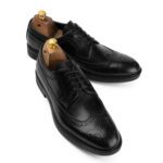 Marka Shoe Bourton Country Broghe Shoe Black