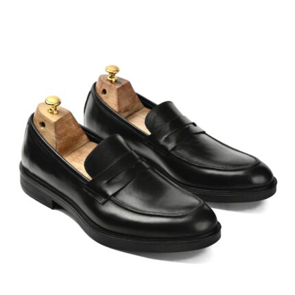 College Loafer Shoes Black